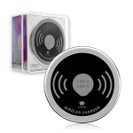 Spacetronik SPM-04 QI kabelloses induktives Ladegerät zum Einbau in eine Tischplatte mit 15W Schnellladung und USB-A und USB-C Anschlüssen