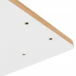 Tischplatte für den Schreibtisch Spacetronik HPL 160x80x1,8cm weiße 2 Löcher