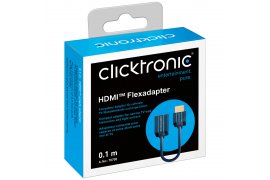 CLICKTRONIC Adapter HDMI 2.0 gniazdo-wtyk FLEX 10cm