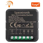 Unterputz-Mini-WLAN-Dimmer, Lichtdimmer, Smart Life Tuya, dreiphasiger Stern, Spacetronik SL-SD-02