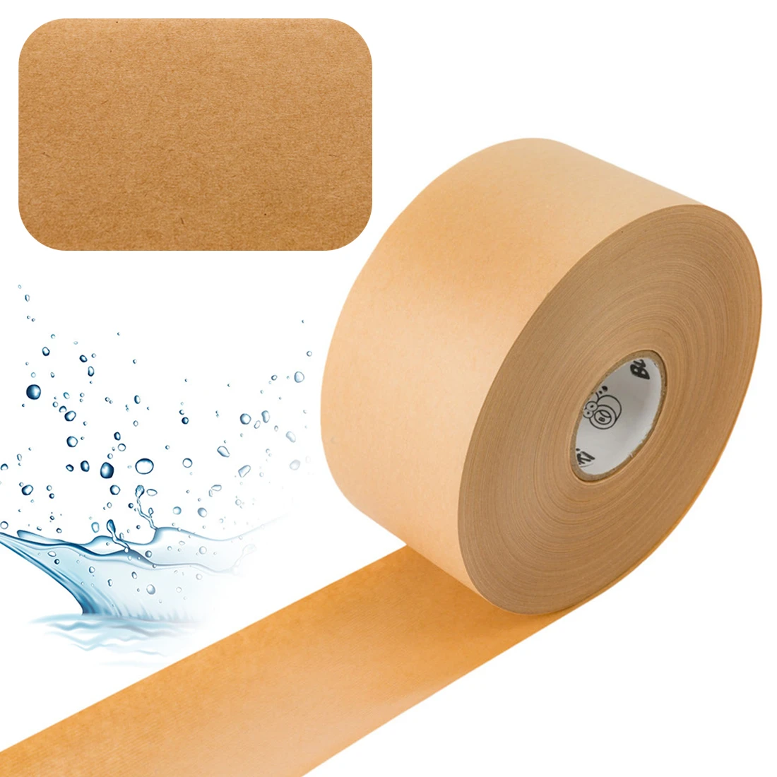 Ökologisches wasseraktiviertes Kraftpapierband 80 mm / 200 m Bublaki BT-W801
