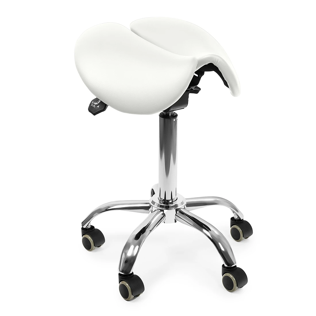 Ergonomiczny hoker regulowany SELLA biały OUTLET