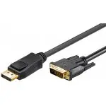 Kabel Display Port DP - DVI-D (24 pin) czarny 2m