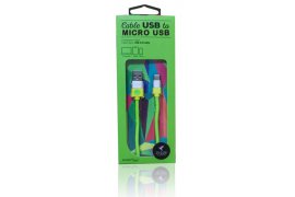Kabel USB - microUSB 2.0 ORIGAMI 3m Zielony