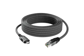 USB-Gigabit-Netzwerkkarte, Ethernet-Adapterkabel USB-C auf RJ45 Spacetronik, 8m