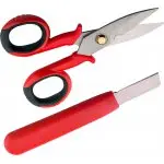 Nożyce i nóż ze stali nierdzewnej dla elektryków