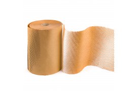 Papier pakowy nacinany plaster miodu,  30cm rolka 250m wypełniacz ekologiczny Bublaki BPH_30_250