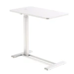 Bett-Tisch mit höhenverstellbarer Funktion Spacetronik BUDDY 07, weiße Tischplatte und weißes Gestell