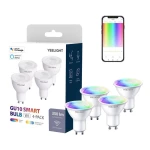 WiFi LED RGB GU10 5W Smart-Lampe Yeelight App 4er-Pack