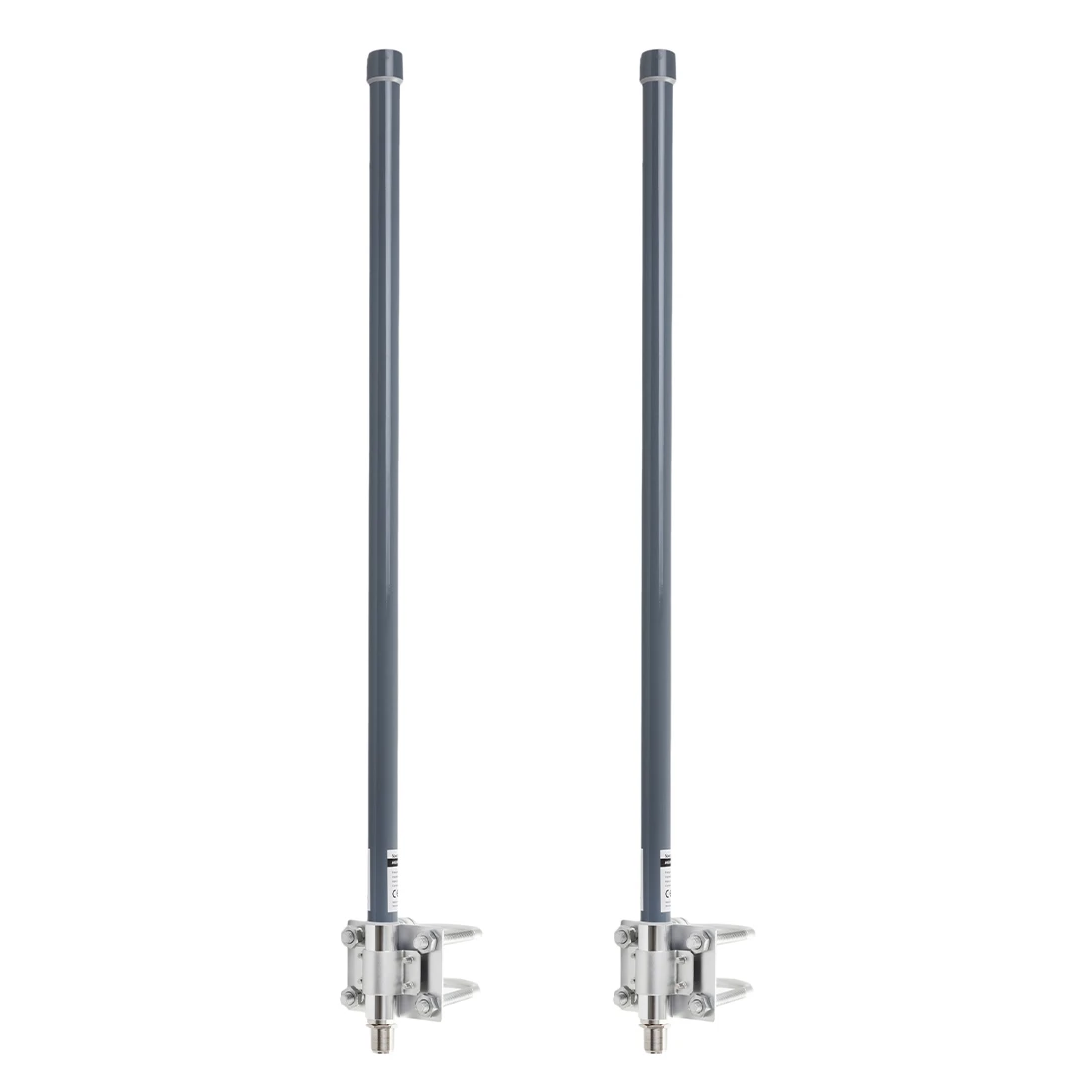 Spacetronik OMNI MIMO omnidirektionales Breitbandantennen-Set aus Glasfaser 10 dBi 90 cm grau